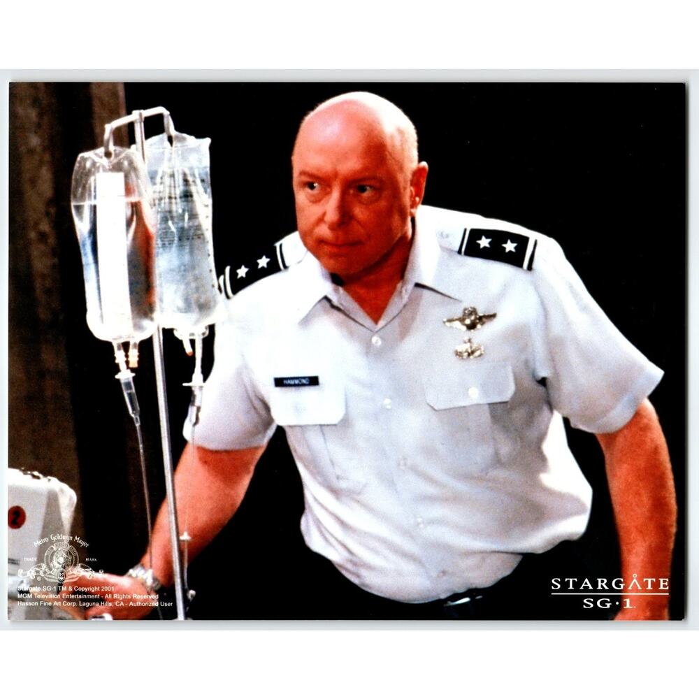 Stargate SG-1 2001 Press Photo Featuring Actor in Military Uniform